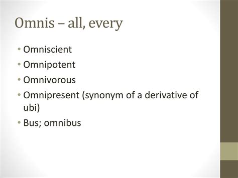 synonyms of omnipresent